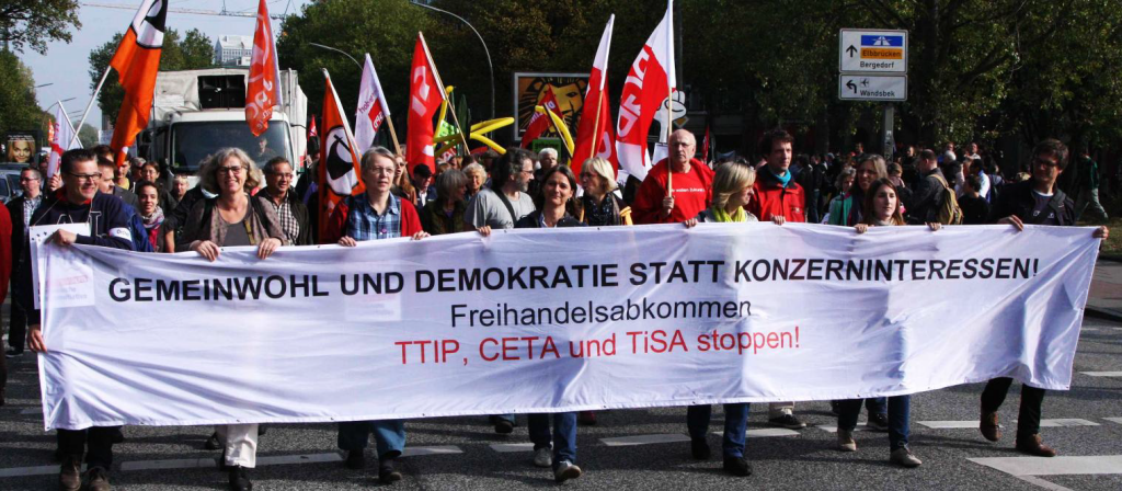 Anti-TTIP-CETA-Demonstration in Hamburg